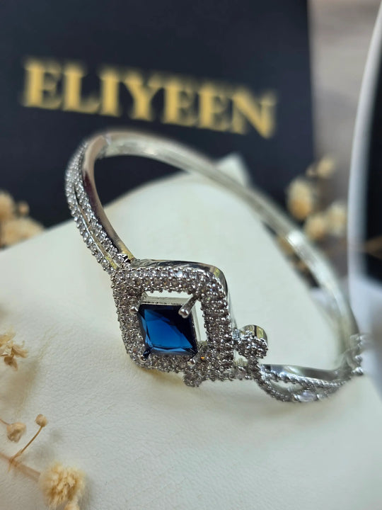 Gina - Elegant CZ Openable Bangle