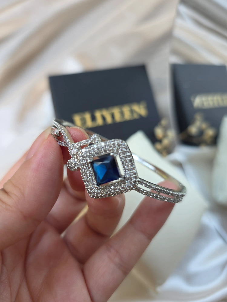 Gina - Elegant CZ Openable Bangle