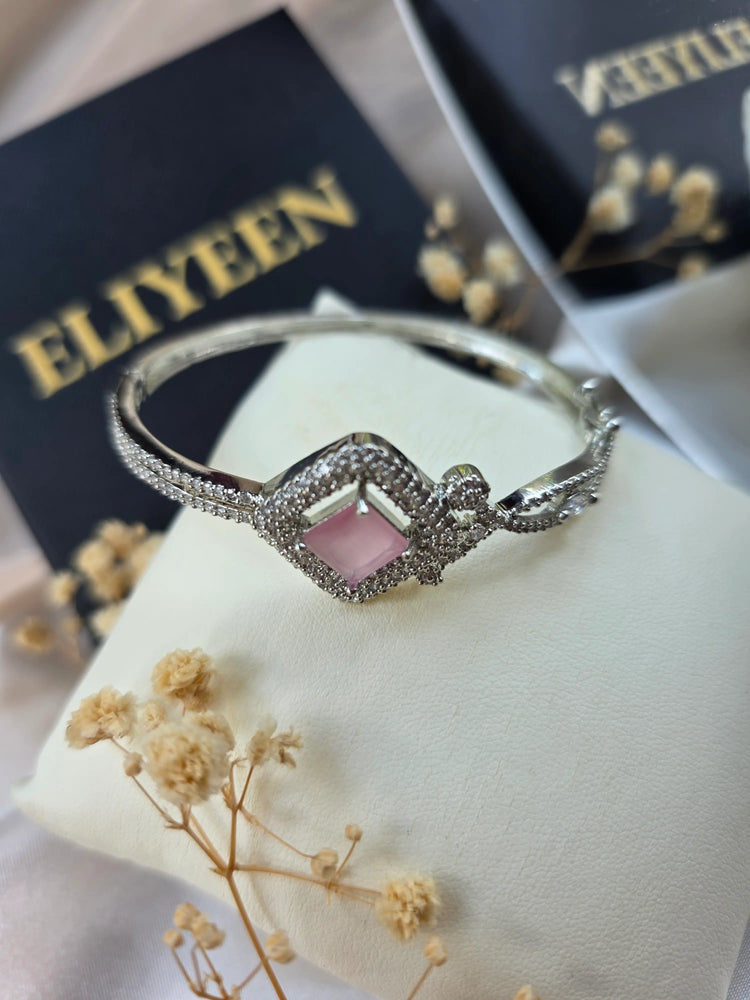 Gina - Elegant CZ Openable Bangle