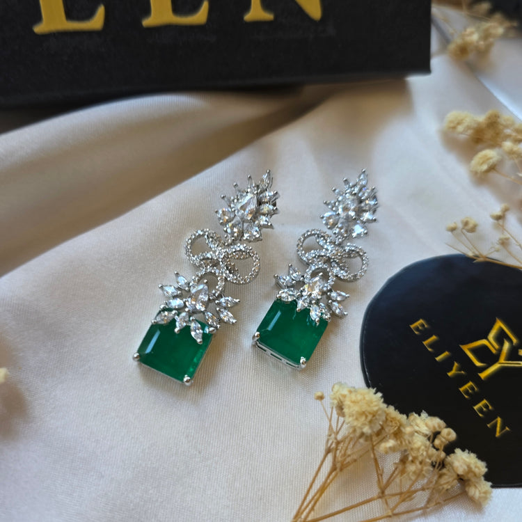Ferry - Emerald Green Earrings