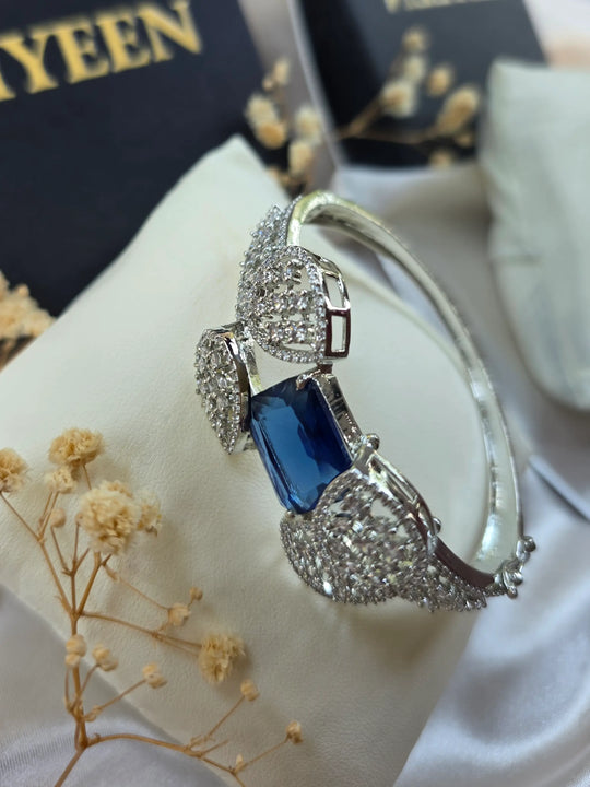 Bina - Blue Sapphire Openable Bangle