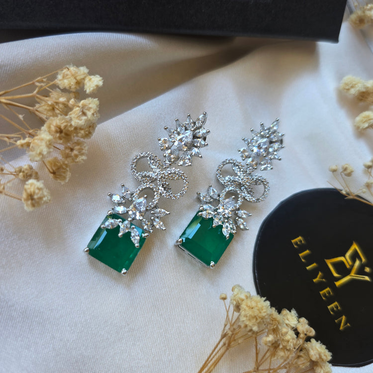 Ferry - Emerald Green Earrings