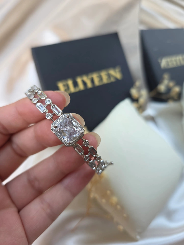 Alina - Stunning CZ Openable Bangle