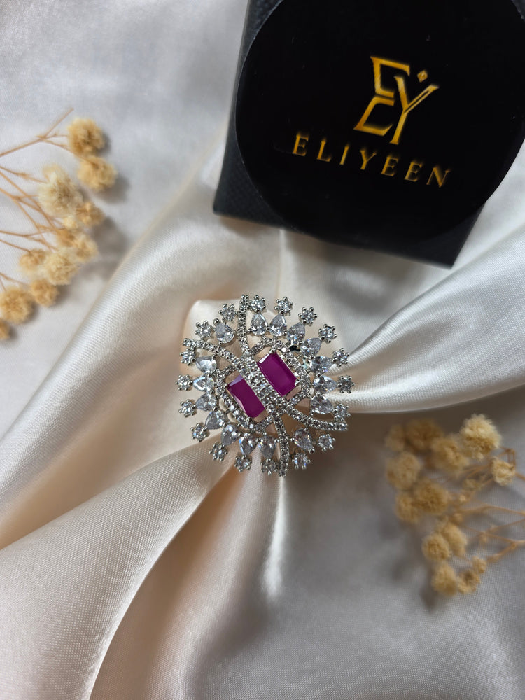 Freya - Stunning Ruby Size Adjustable Ring