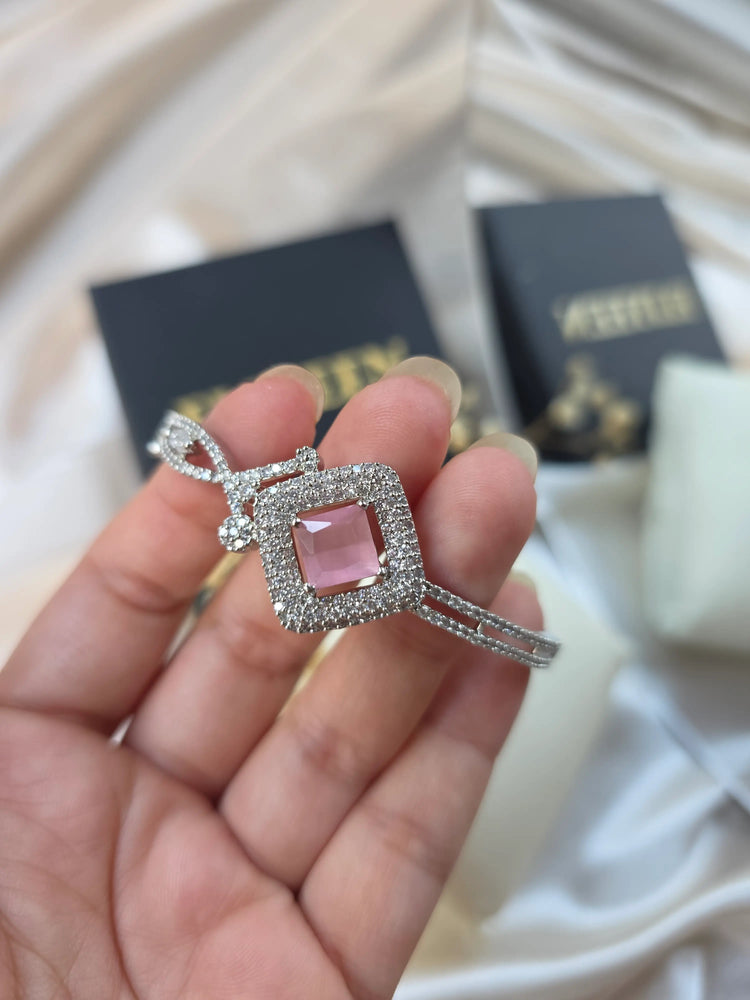 Gina - Elegant CZ Openable Bangle