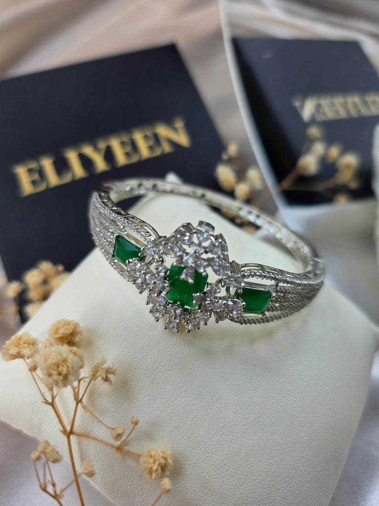 Riya - Stunning Gemstones Openable Bangle