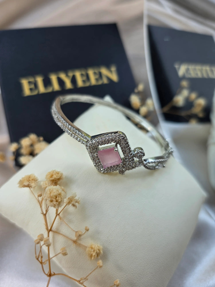 Gina - Elegant CZ Openable Bangle
