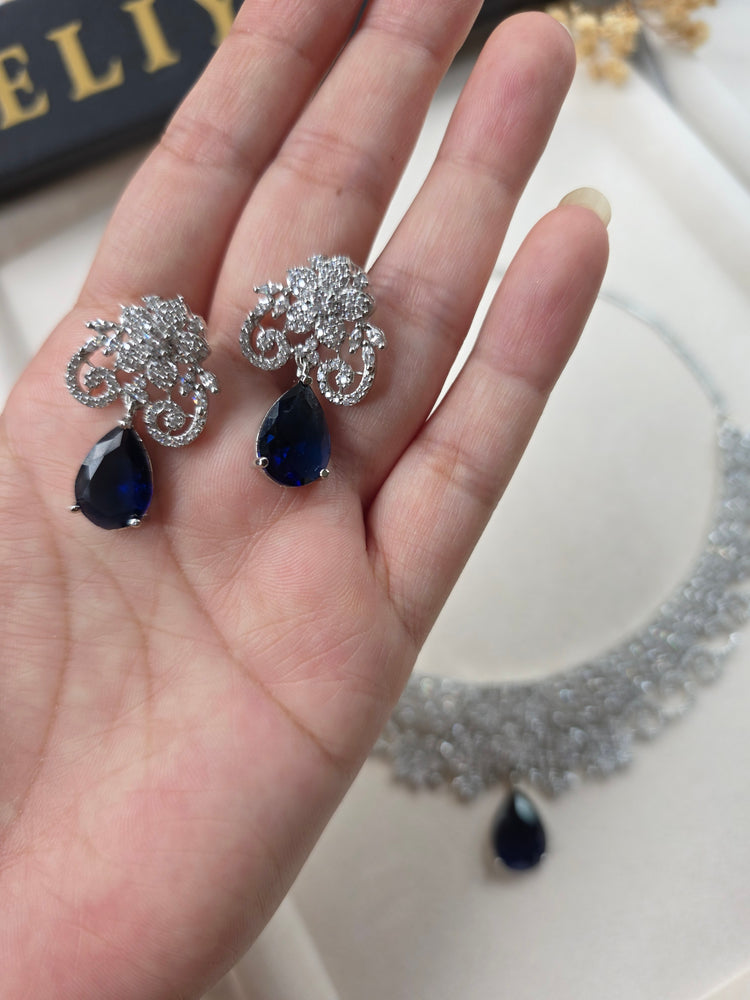 Elegant CZ Necklace Set — Rimi