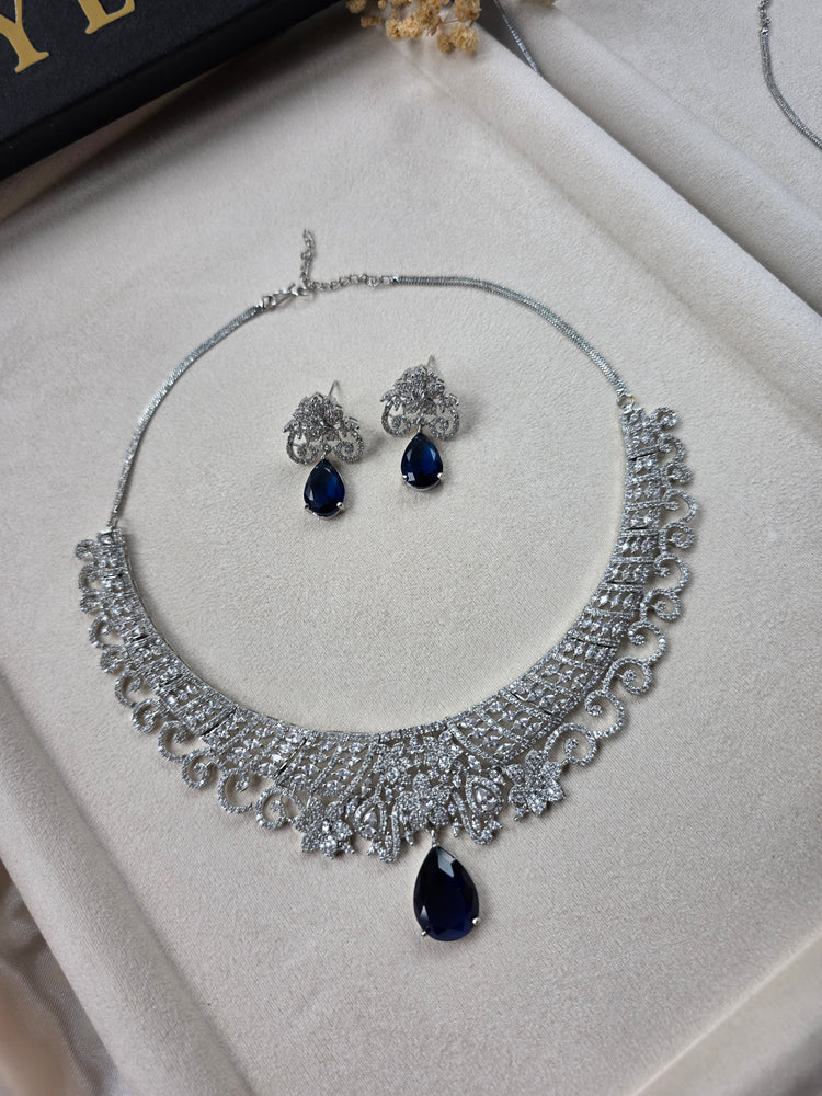 Elegant CZ Necklace Set — Rimi