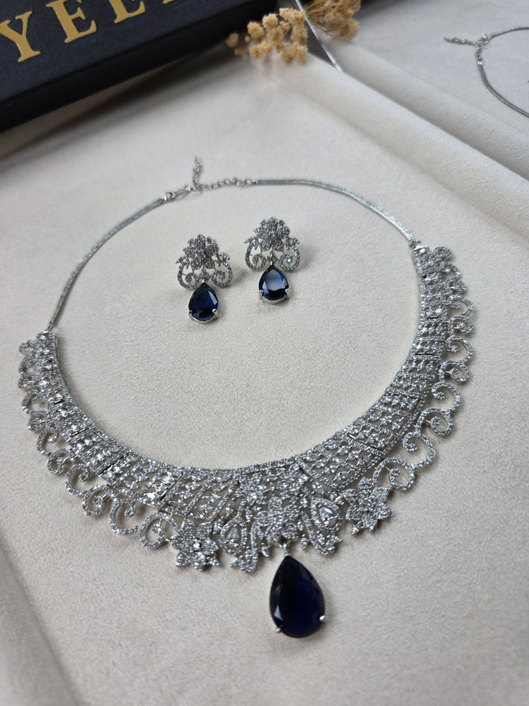 Elegant CZ Necklace Set — Rimi