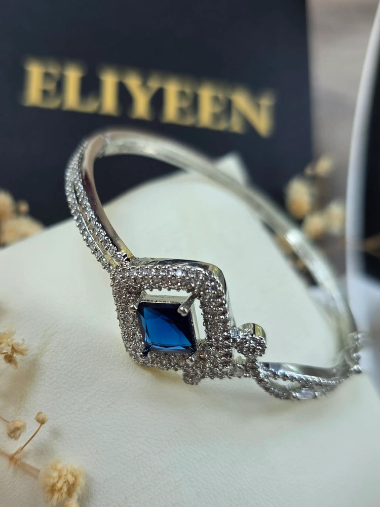 Gina - Elegant CZ Openable Bangle