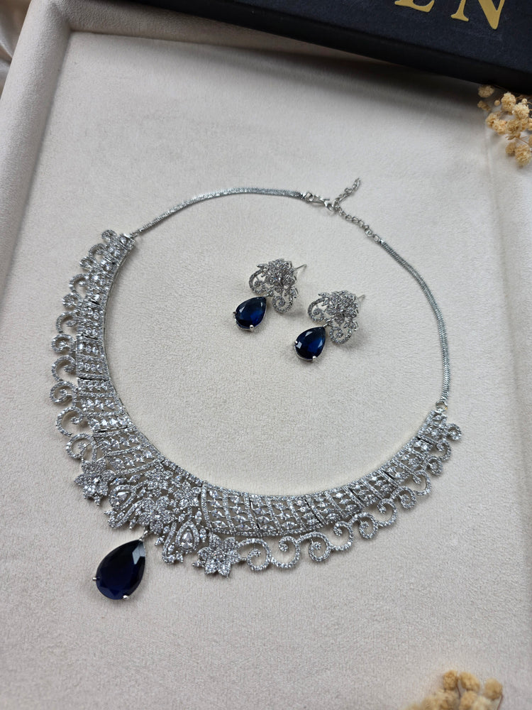 Elegant CZ Necklace Set — Rimi