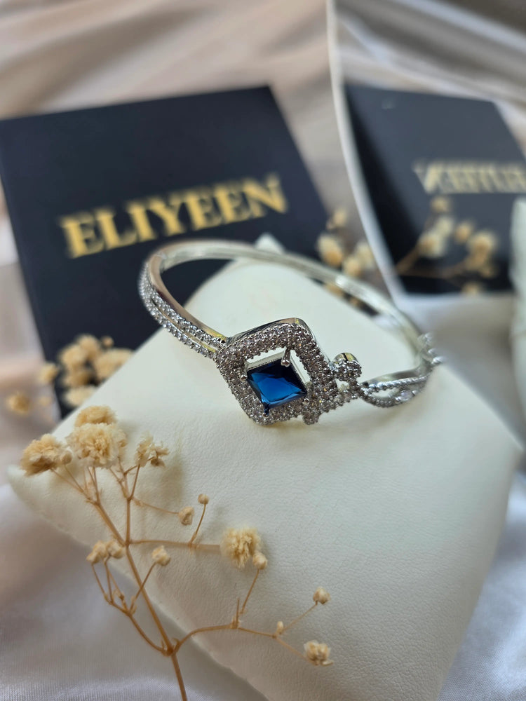 Gina - Elegant CZ Openable Bangle