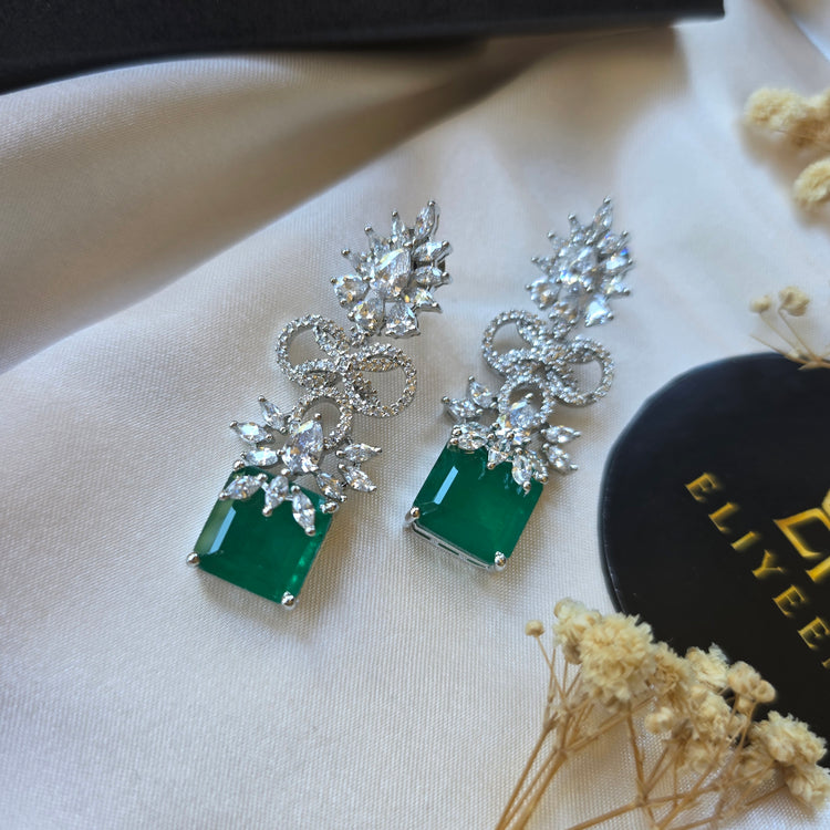 Ferry - Emerald Green Earrings