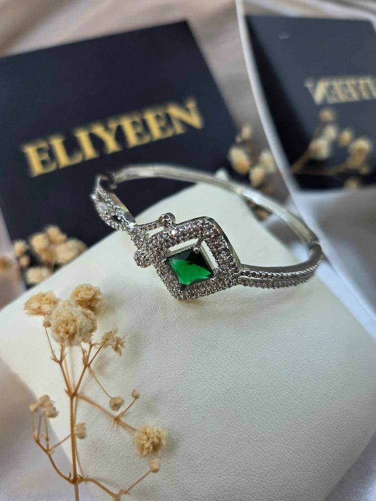 Gina - Elegant CZ Openable Bangle