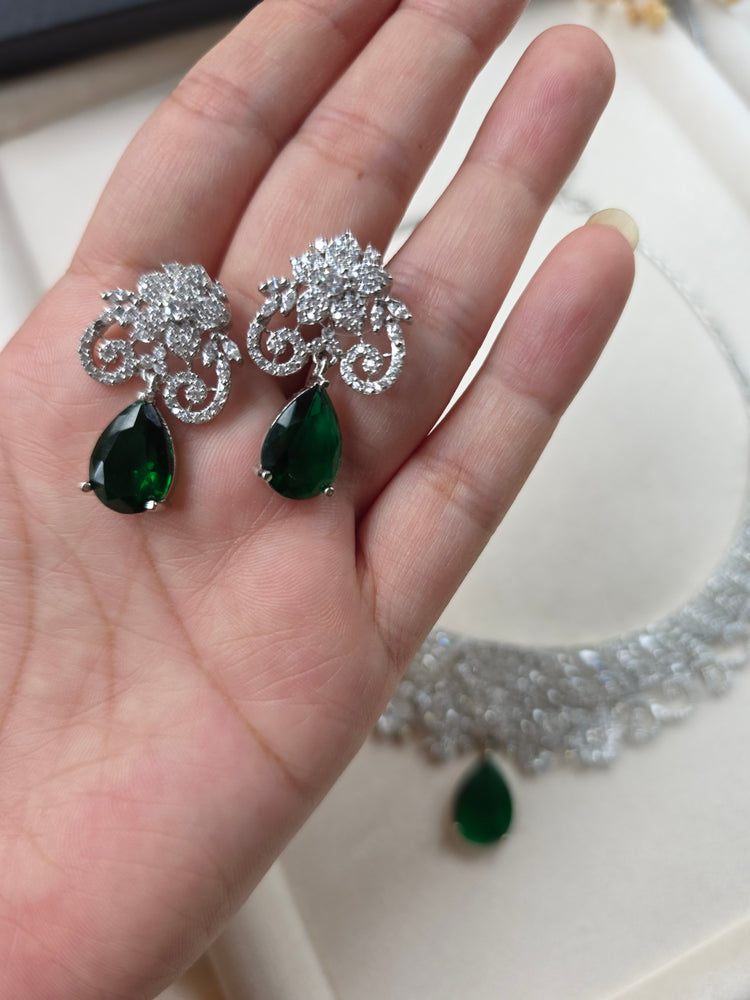 Elegant CZ Necklace Set — Rimi