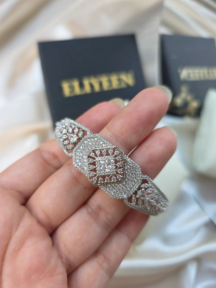 Ava - Classy CZ Openable Bangle